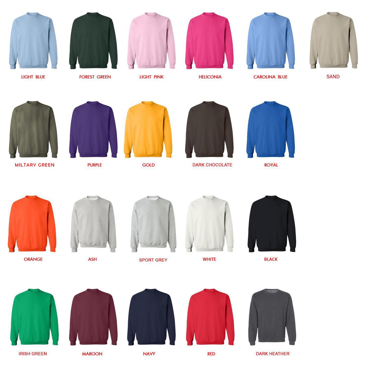 sweatshirt color chart - Sailor Moon Shop