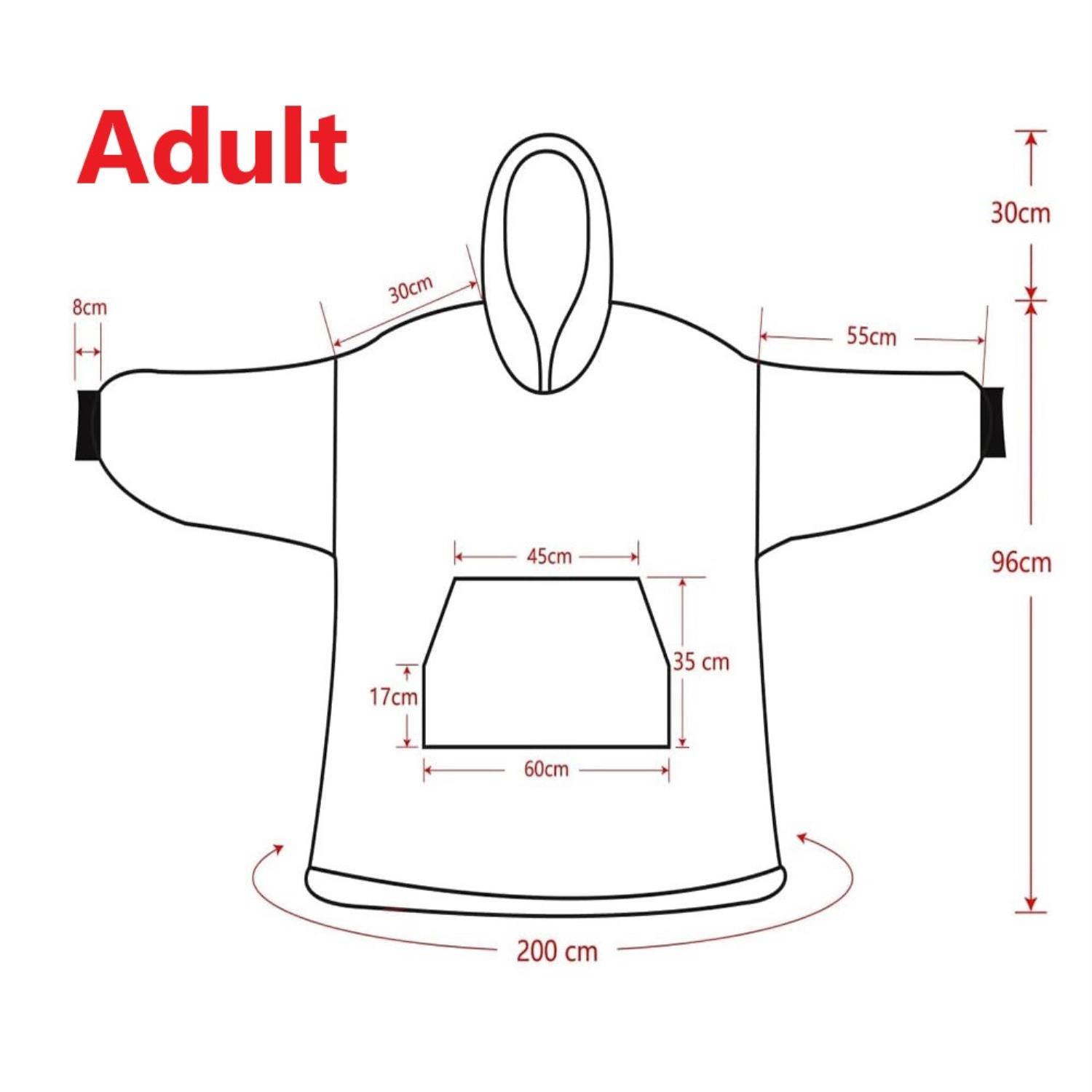 snug hoodie adult size chart - Sailor Moon Shop