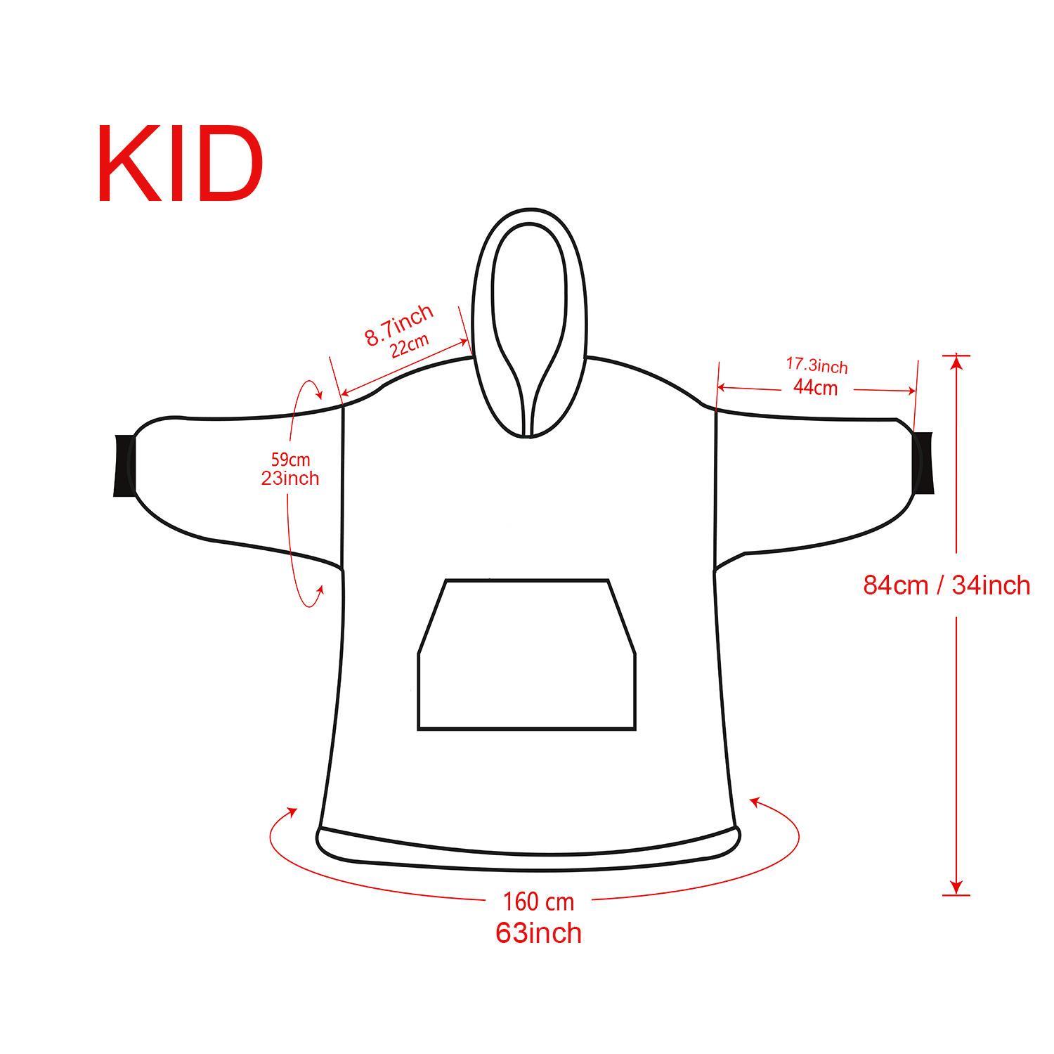 snug hoodie kid size chart - Sailor Moon Shop