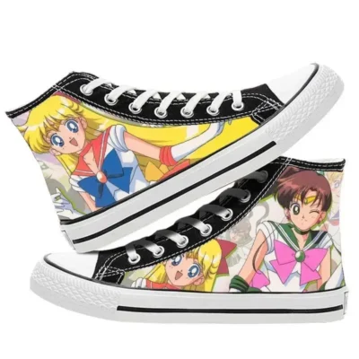 Sailor Moon Anime Casual Shoes Hight Top Canvas