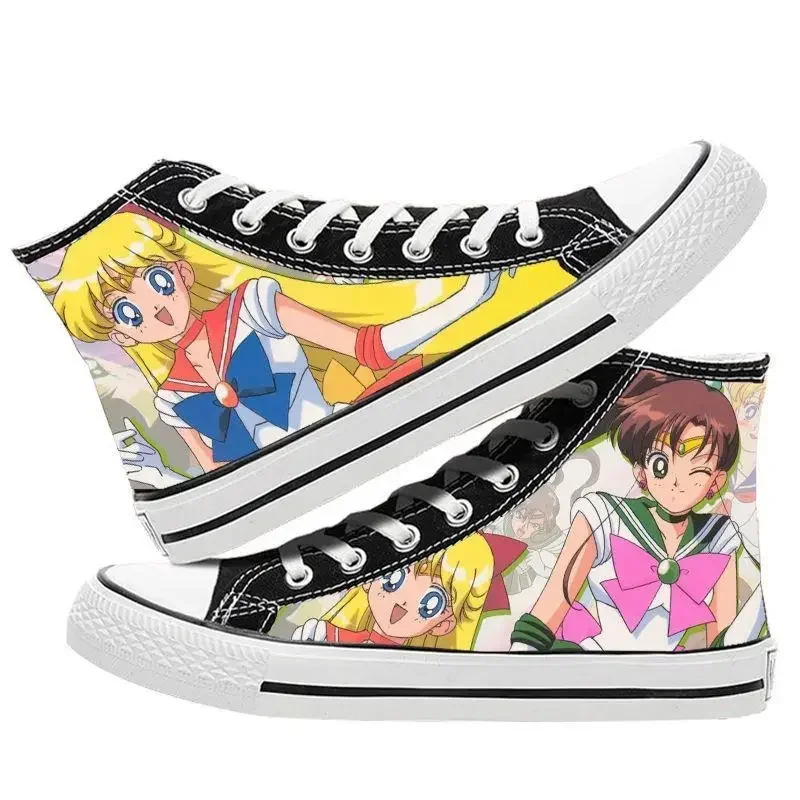 Sailor Moon Anime Casual Shoes Hight Top Canvas