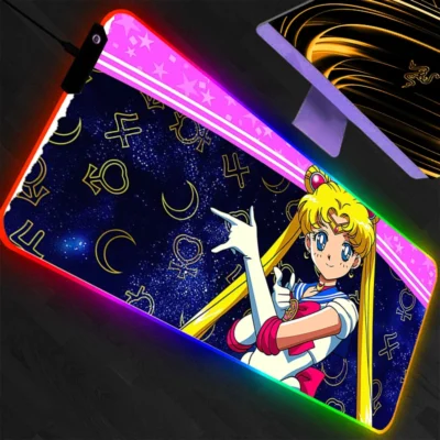 LED Light Anime RGB Mouse Pad