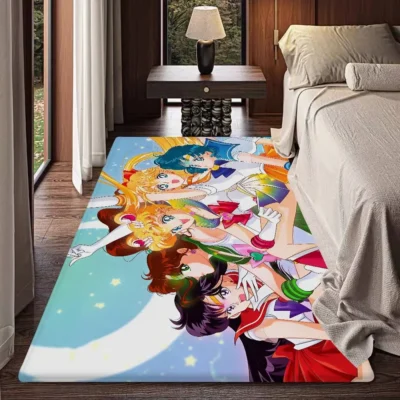 Sailors Moon Classic Anime Floor Rugs