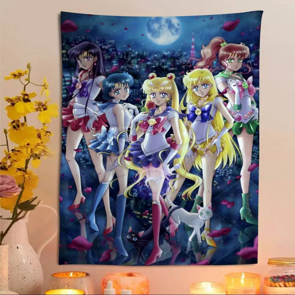 Sailor Moon Anime Decorative Wall Art Tapestries