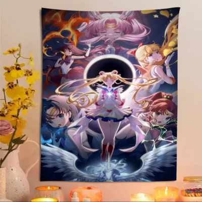 Sailor Moon Kawaii Style Room Decor Tapestries