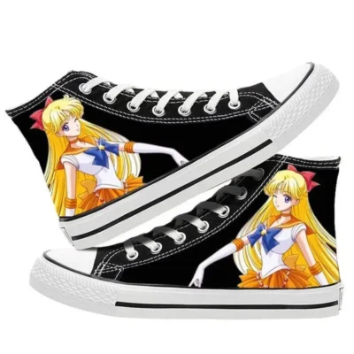Sailor Moon Cute Anime Style Hight Top Canvas