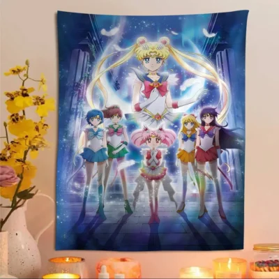 Sailor Moon Anime Living Room Decor Tapestries