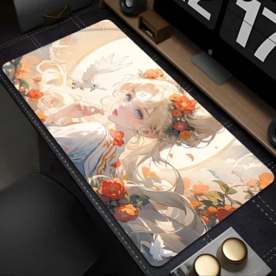 Cute Girl Anime Mouse Pad