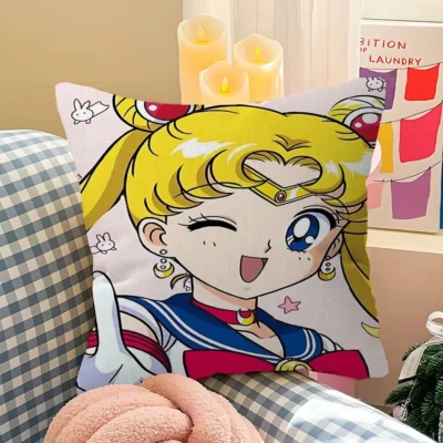 Sailor Moon Adorable Anime Girl Throw Pillow