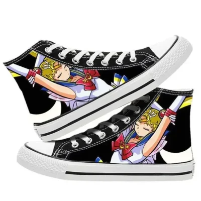 Sailor Moon Classic Anime Design Hight Top Canvas