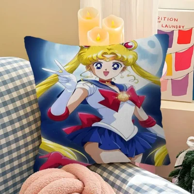 Lovely Anime Girl Throw Pillow