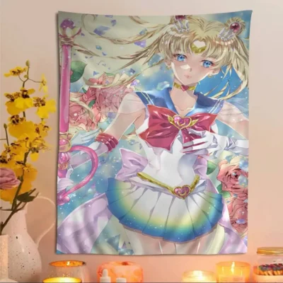 Anime Sailor Moon Crystal Aesthetic Tapestries