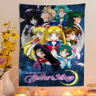 Sailor Moon Anime Cute Wall Hanging Tapestries