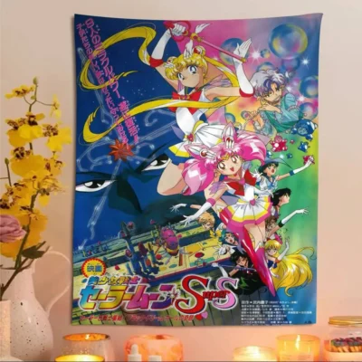 Sailor Moon Anime Colorful Art Tapestries