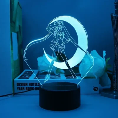 Sailor Moon Tsukino Usagi Cute 3D Anime Led lamp