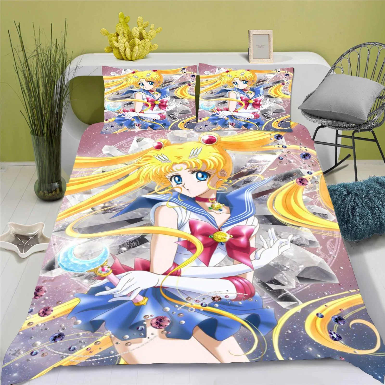 Cute Anime Bedding Set