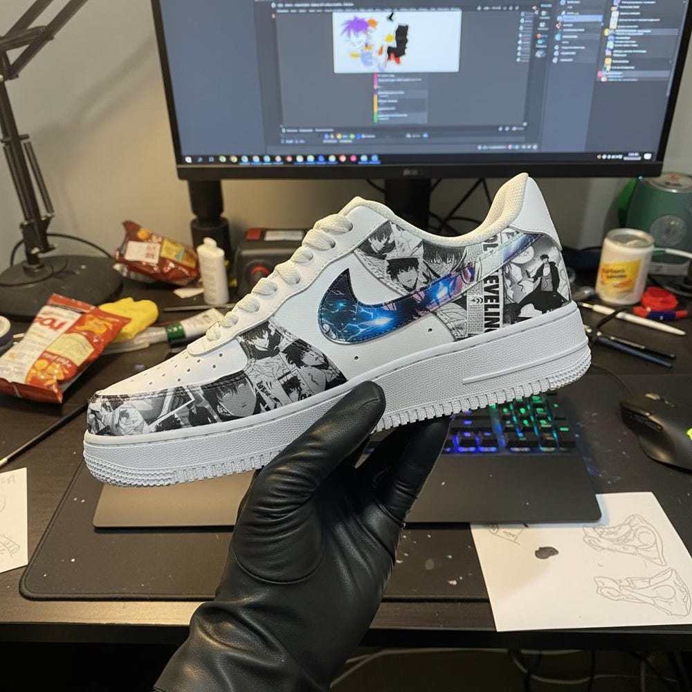 Printed Main Character Anime SL Adult AF Sneaker - Image 3