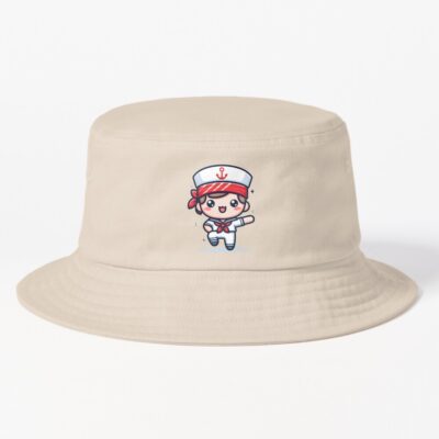 Kawaii Sailor With A Red Bandana Bucket Hat