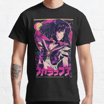 Sailor Saturn Retro Vaporwave Poster T-Shirt