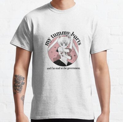 Sailor Funny Meme My Tummy Hurts Anime Aesthetic T-Shirt