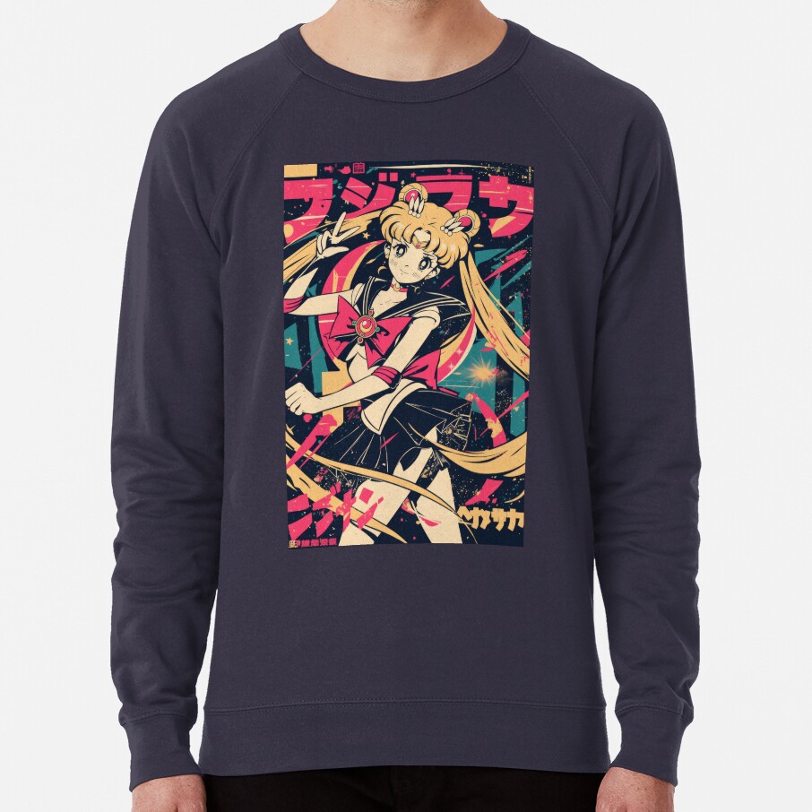 Sailor Moon Retro Warned Poster Sweatshirt - Image 5
