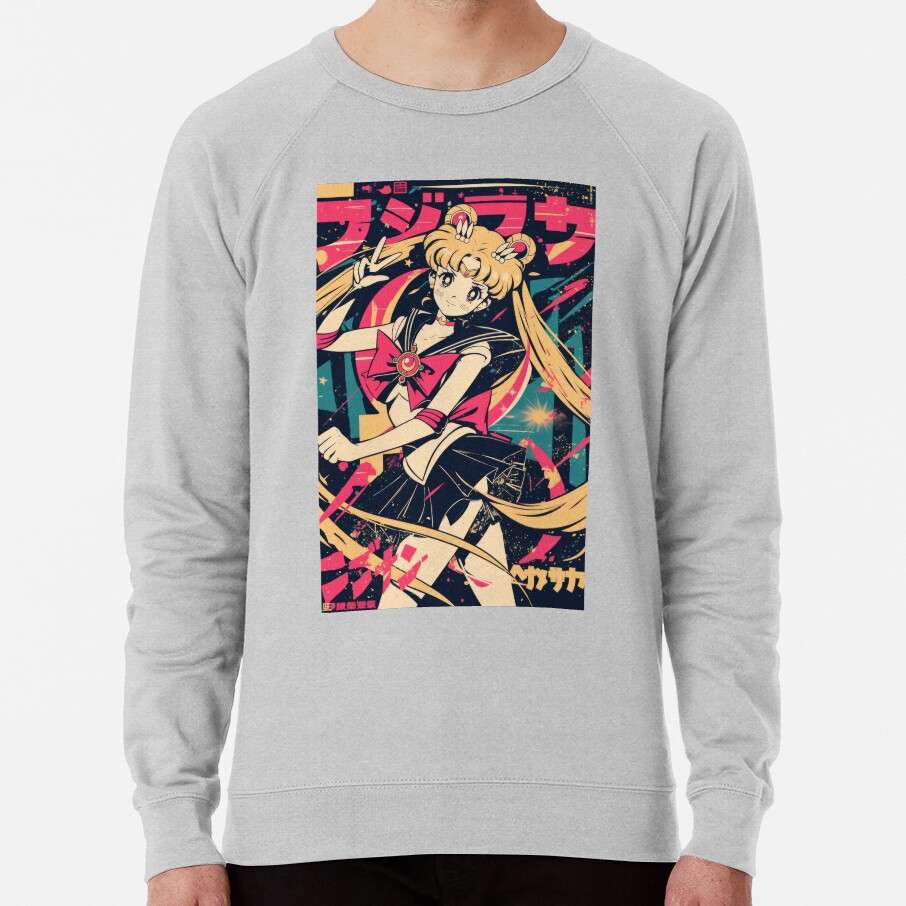 Sailor Moon Retro Warned Poster Sweatshirt - Image 2