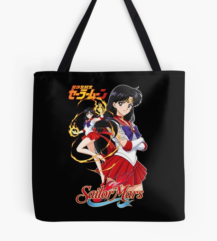Sailor Mars Flaming Beauty Fanart Tote Bag