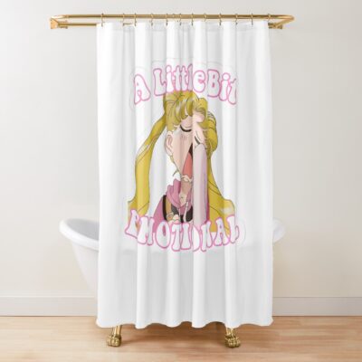 Emotional Moon Shower Curtain
