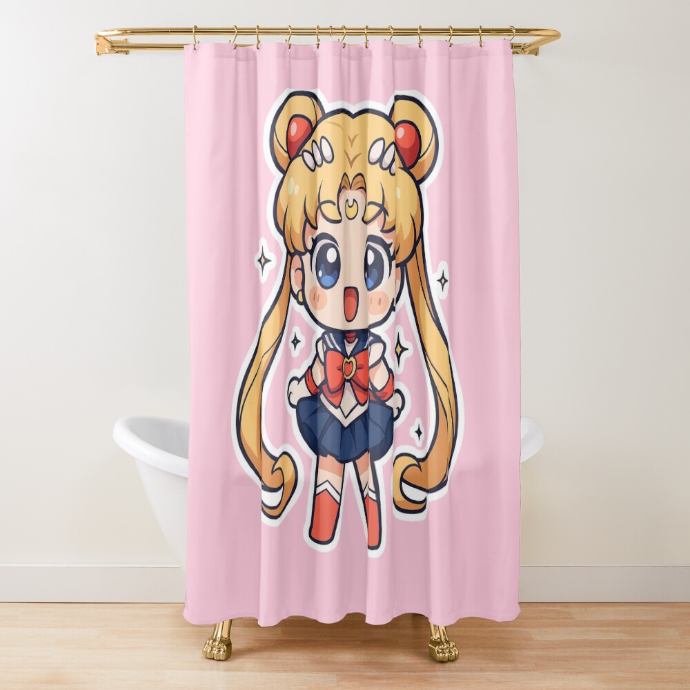 Cute Space Sailor Shower Curtain