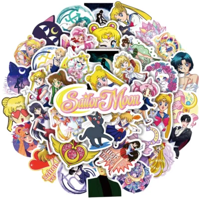 10/30/50pcs Cartoon Sailor Moon Stickers Anime