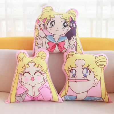 Sailor Moon Plush Pillows Cartoon Image Printed