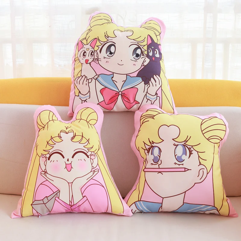 Sailor Moon Plush Pillows Cartoon Image Printed