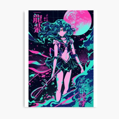 Sailor Neptune Neon City Night Poster