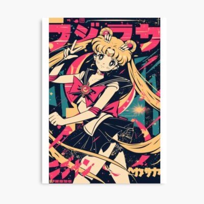 Sailor Moon Retro Warned Poster