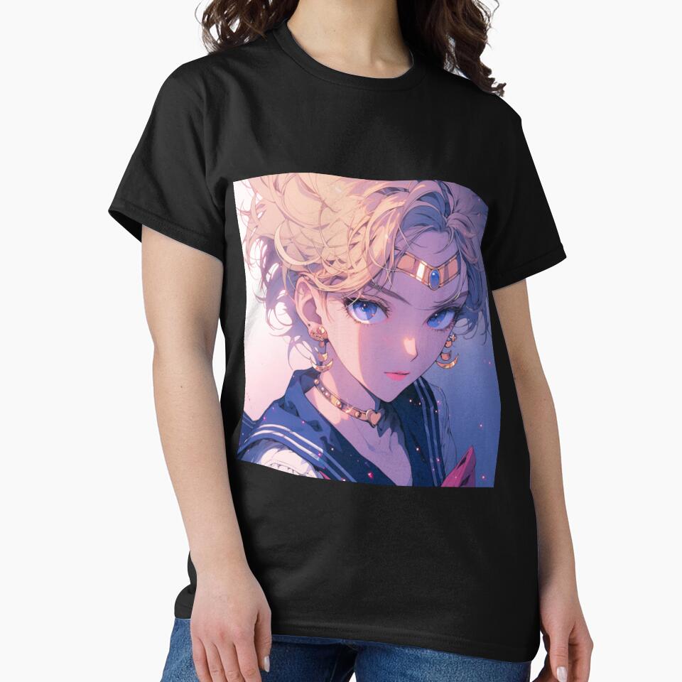 Sailor Uranus Anime Character T-shirt - Image 2