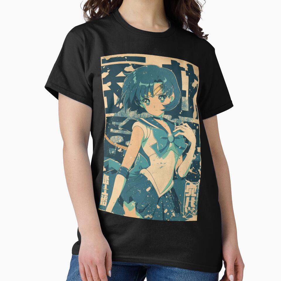 Retro Warned Sailor Mercury Cover T-shirt