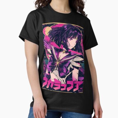 Sailor Saturn Retro Vaporwave Poster T-shirt