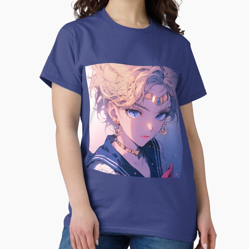 Sailor Uranus Anime Character T-shirt - Image 4