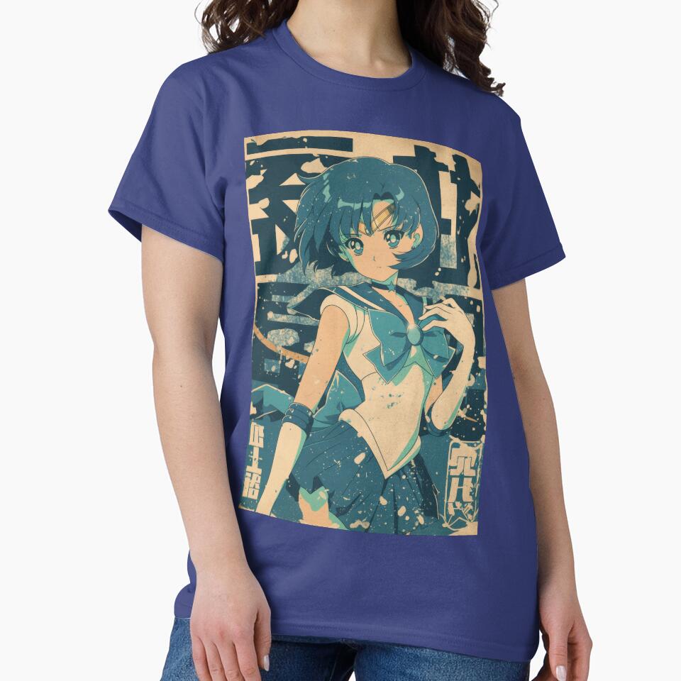 Retro Warned Sailor Mercury Cover T-shirt - Image 4