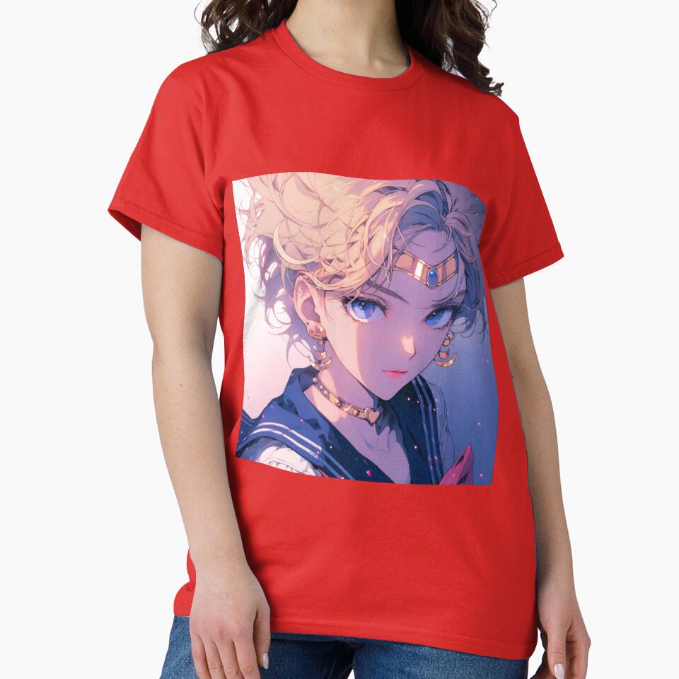 Sailor Uranus Anime Character T-shirt - Image 5