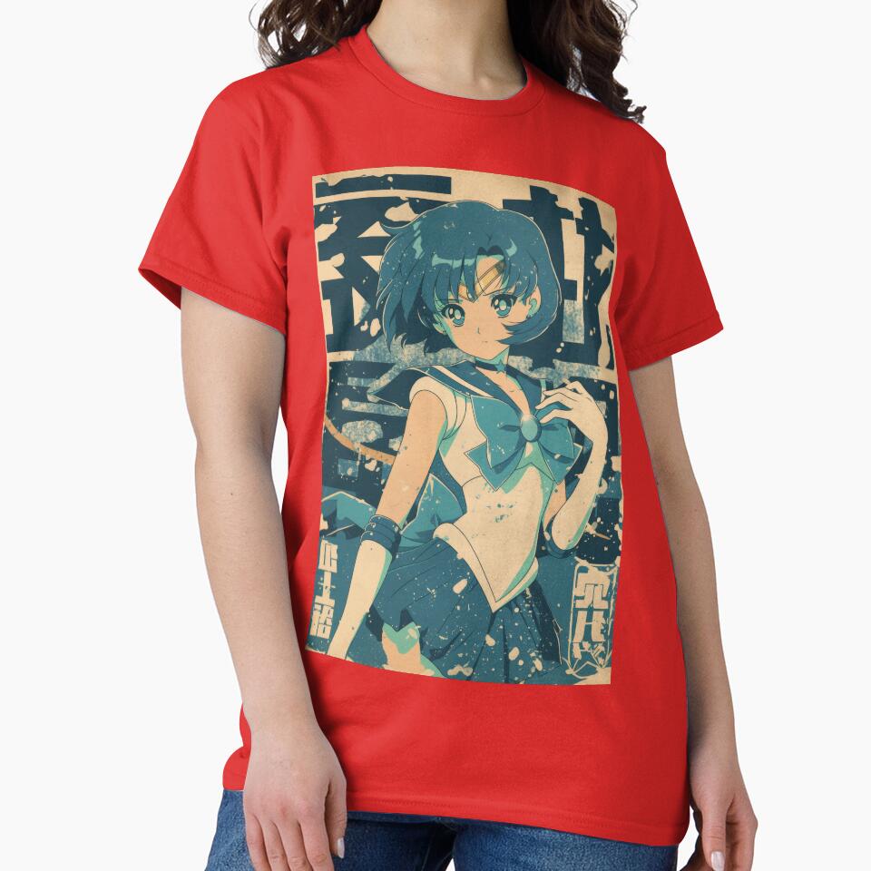 Retro Warned Sailor Mercury Cover T-shirt - Image 5