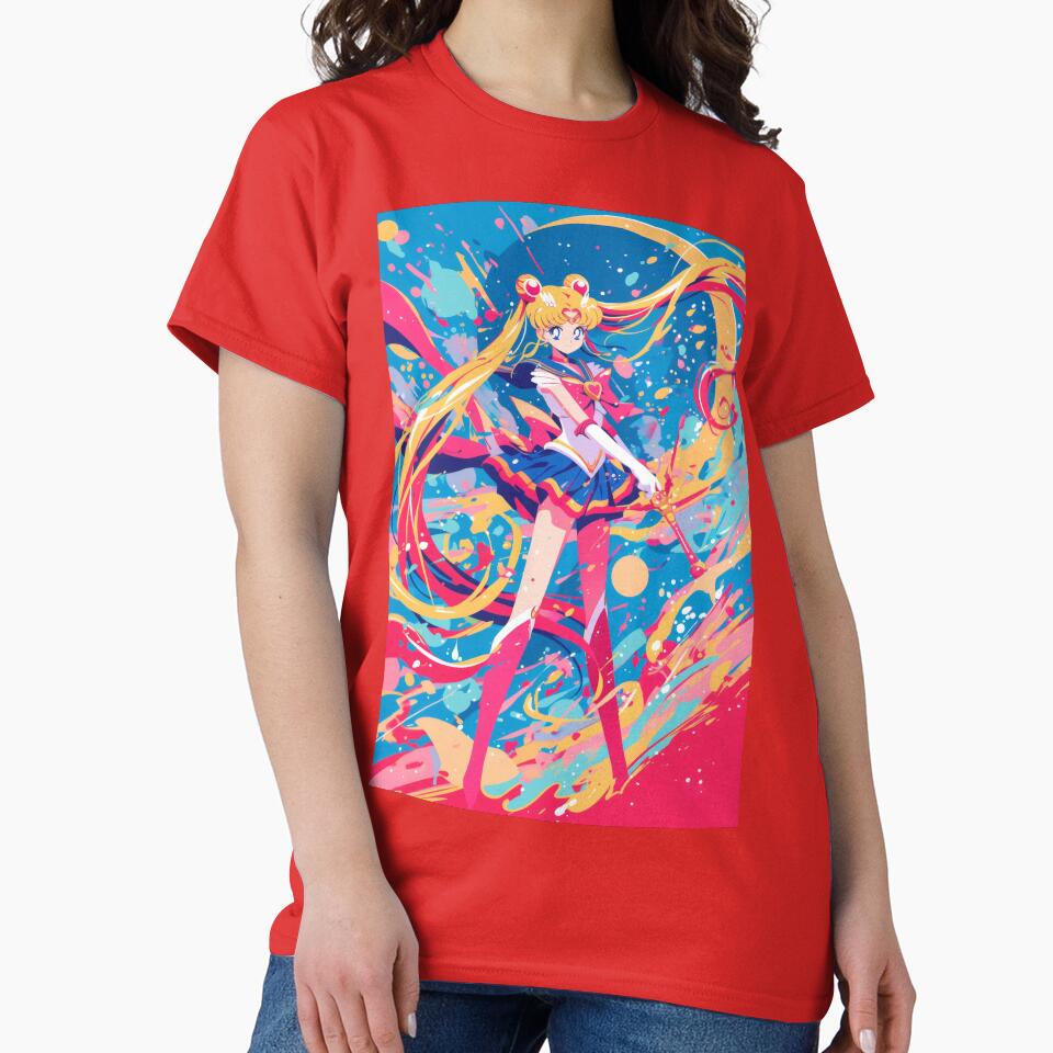 Moon Guardian Battle Pose T-shirt - Image 5