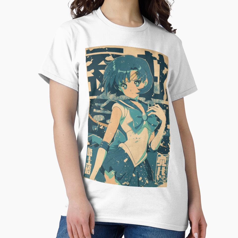 Retro Warned Sailor Mercury Cover T-shirt - Image 2