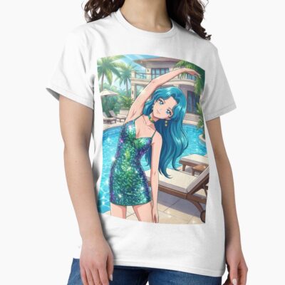 Michiru Stretching At The Resort T-shirt