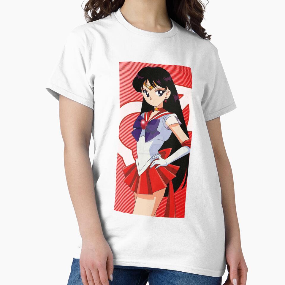 Sailor Mars Vintage Classic T-shirt - Image 2