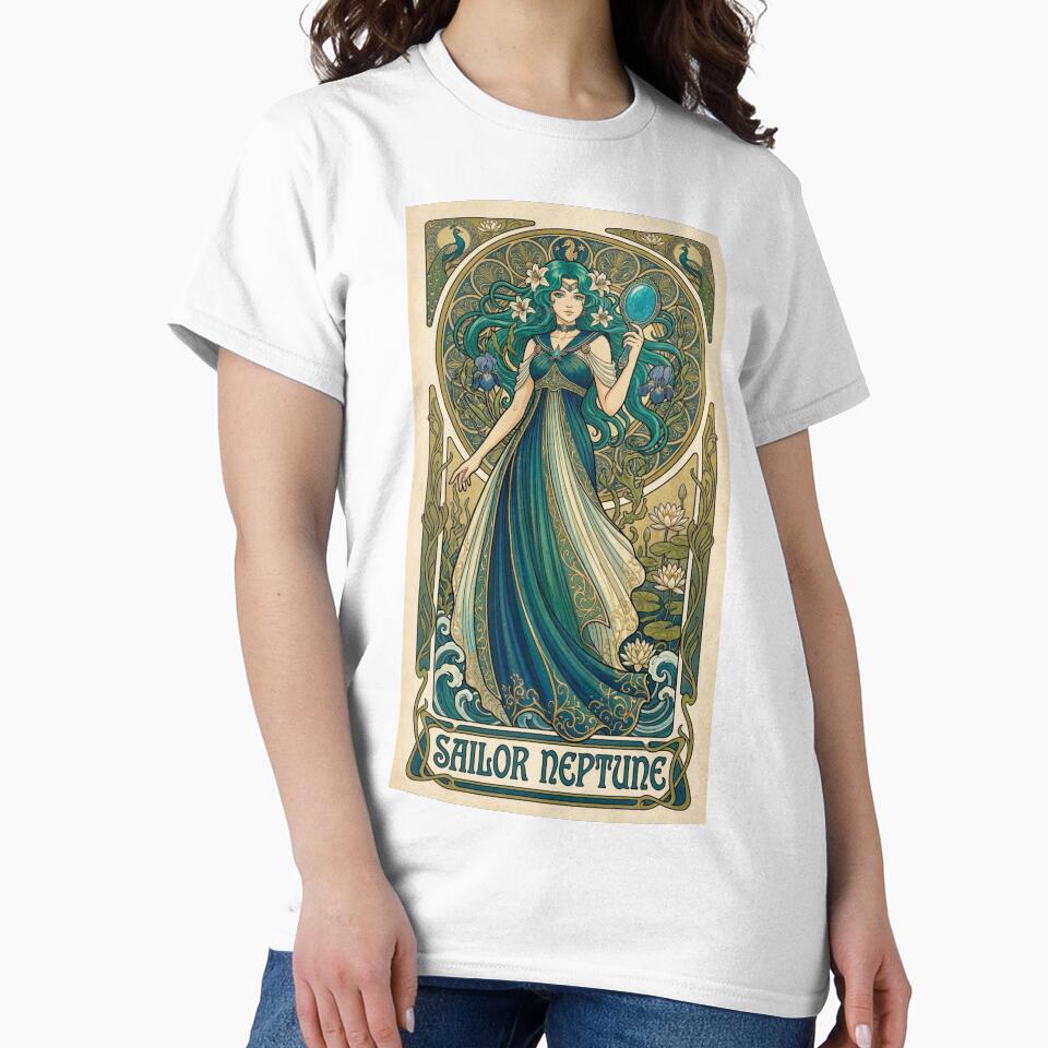 Sailor Neptune Mucha Style T-shirt