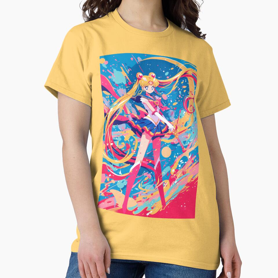 Moon Guardian Battle Pose T-shirt - Image 6