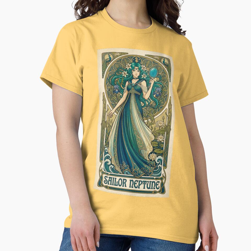 Sailor Neptune Mucha Style T-shirt - Image 6