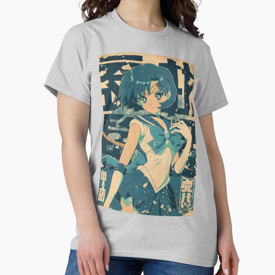 Retro Warned Sailor Mercury Cover T-shirt - Image 3