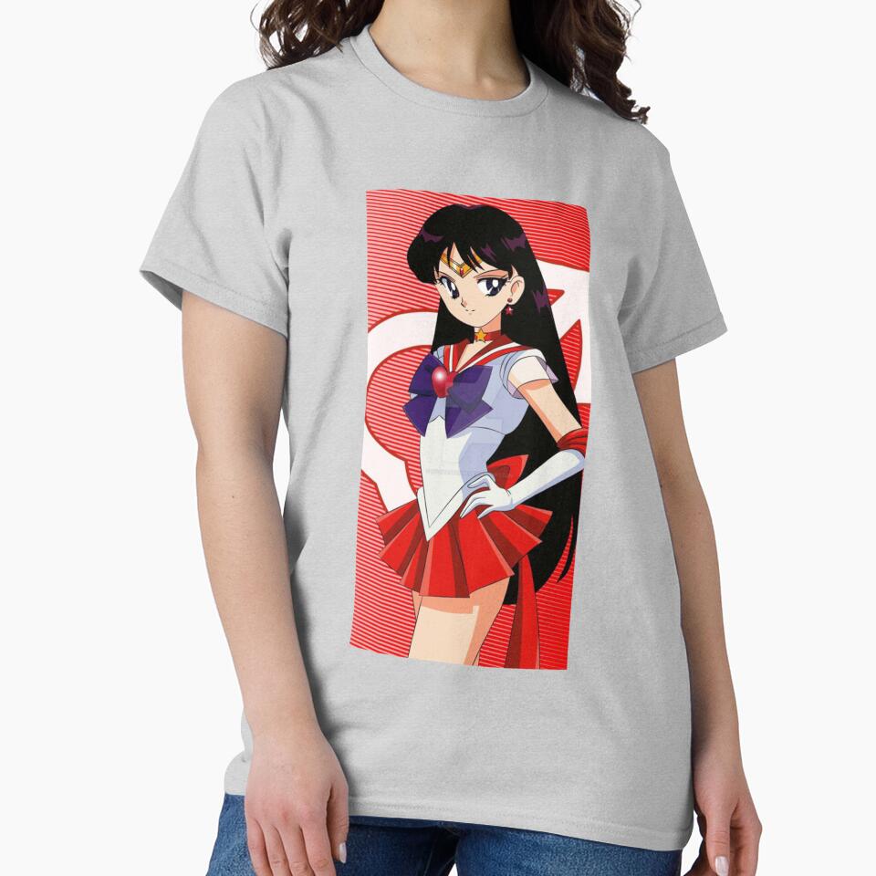 Sailor Mars Vintage Classic T-shirt - Image 3